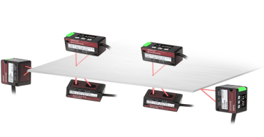 Precision Thickness Measurement of Steel Plate with LD-A Displacement Sensor